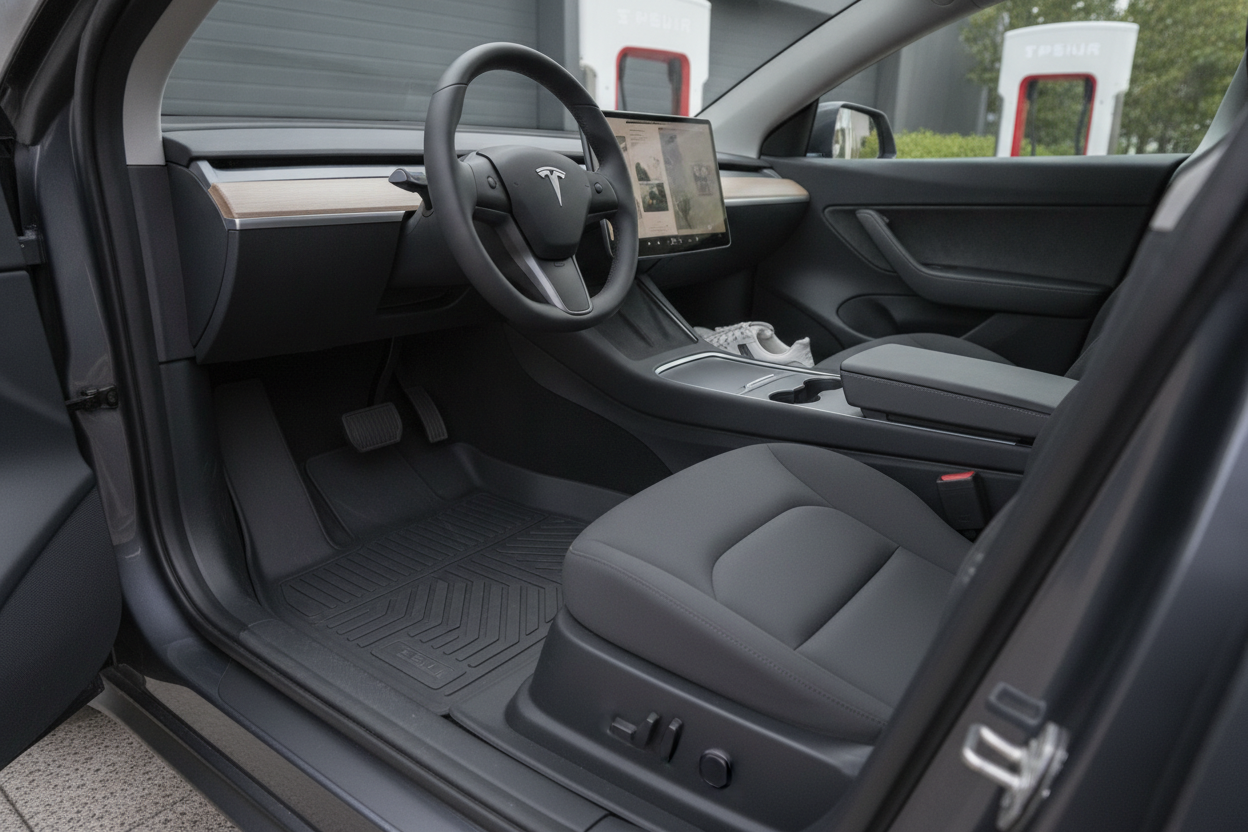 Skydda din elbil med rätt Tesla Model Y mattor